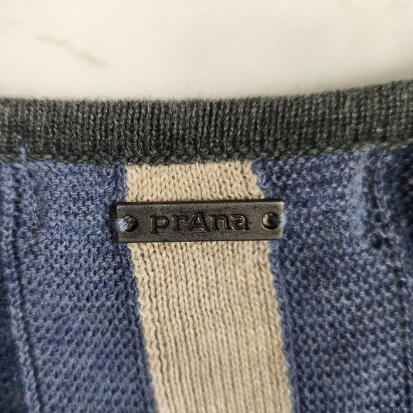 PrAna Yarrah Casual Preppy Travel Organic Cotton Knit Sweater Dress Gray XL - Picture 10 of 16